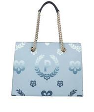 POLLINI HERITAGE  Bolsa de la compra con estampado all over negro azul - Bolsos Mujer - 4