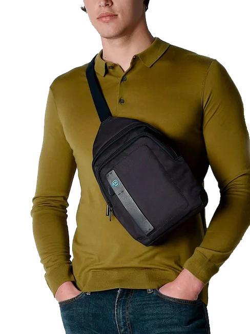 P16 Mochila de un solo hombro galón negro - Mochilas para portátil