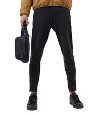 PIQUADRO BRIEF 2 Riñonera de piel y tejido azul - Riñoneras - 4