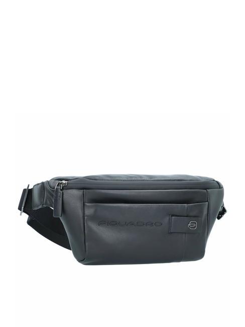 URBAN Riñonera de piel negro - Riñoneras