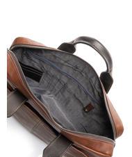 PIQUADRO CAMPIONARIO - PYRAMID Malet&iacute;n de piel, porta pc de 15" BROWN - Maletines de Trabajo - 5