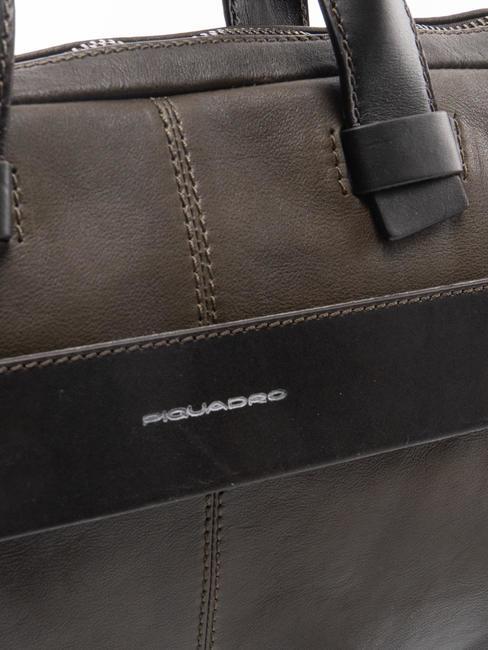 CAMPIONARIO - PYRAMID Malet&iacute;n de piel para pc 14" VERDE - Maletines de Trabajo