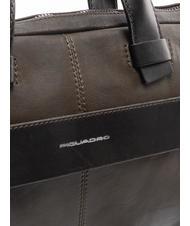 PIQUADRO CAMPIONARIO - PYRAMID Malet&iacute;n de piel para pc 14" VERDE - Maletines de Trabajo - 4