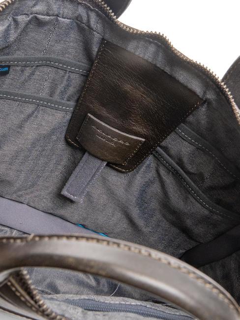 CAMPIONARIO - PYRAMID Malet&iacute;n de piel para pc 14" VERDE - Maletines de Trabajo