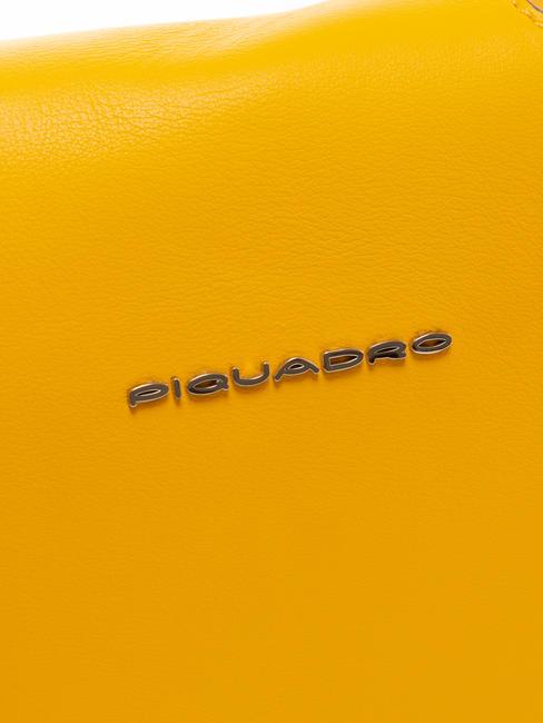 CAMPIONARIO - MUSE Bolso bandolera de piel con bandolera amarillo - Bolsos Mujer