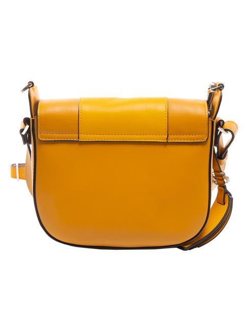 CAMPIONARIO - MUSE Bolso bandolera de piel con bandolera amarillo - Bolsos Mujer