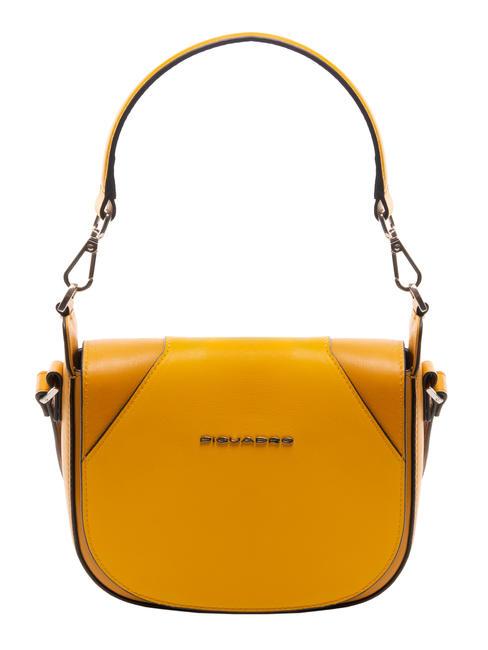 CAMPIONARIO - MUSE Bolso bandolera de piel con bandolera amarillo - Bolsos Mujer
