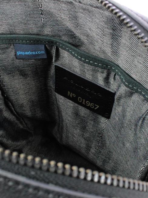 CAMPIONARIO - DAVID Bolso bandolera de piel para iPad negro - Bandoleras Hombre