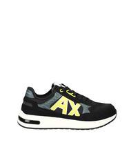 ARMANI EXCHANGE DUSSELDORF Zapatillas Hombre negro+gris+amarillo - Zapatos Hombre - 2