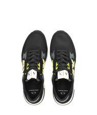 ARMANI EXCHANGE DUSSELDORF Zapatillas Hombre negro+gris+amarillo - Zapatos Hombre - 4
