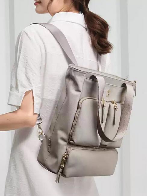 PURIST -BUCKET  Mochila / Comprador Vertical gris/caqui - Bolsos Mujer