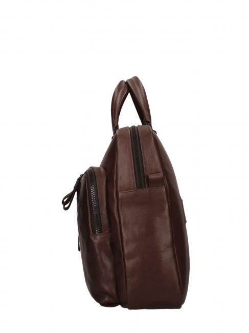 CAMPIONARIO - HARPER Malet&iacute;n para port&aacute;til de 15,6", en piel pelo oscuro - Maletines de Trabajo