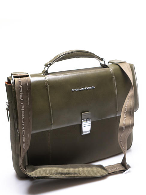 Maletin LINK 2, para port&aacute;til de 13&rdquo;, expandible verde - Maletines de Trabajo