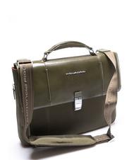 PIQUADRO Maletin LINK 2, para port&aacute;til de 13&rdquo;, expandible verde - Maletines de Trabajo - 2