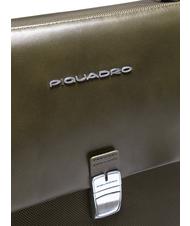 PIQUADRO Maletin LINK 2, para port&aacute;til de 13&rdquo;, expandible verde - Maletines de Trabajo - 4