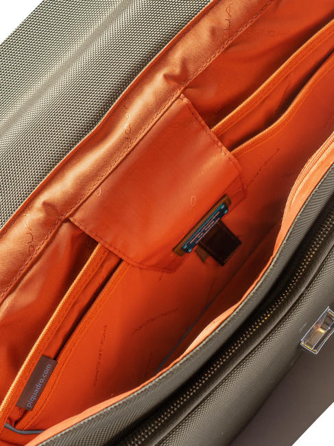 Maletin LINK 2, para port&aacute;til de 13&rdquo;, expandible verde - Maletines de Trabajo