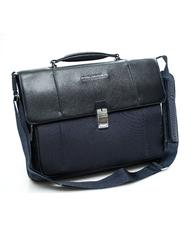 PIQUADRO Maletin LINK 2, para port&aacute;til de 13&rdquo;, expandible azul - Maletines de Trabajo - 2