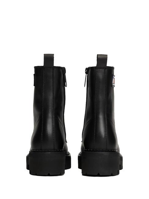 TOMMY JEANS Urban Lace Up Botines de piel NEGRO - Zapatos Mujer