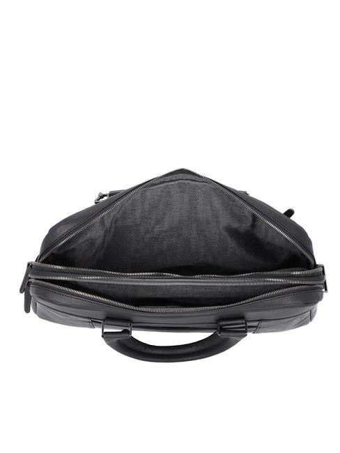 CAMPIONARIO - BLACK SQUARE Malet&iacute;n de piel para port&aacute;til de 15,6" negro - Maletines de Trabajo
