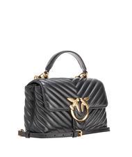 PINKO LOVE LADY PUFF Mini bolso de mano, con bandolera negro-oro antiguo - Bolsos Mujer - 2