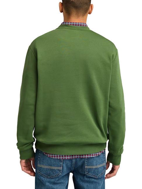 EMBROIDERY TONAL Sudadera con cuello redondo negro/verde bosque - Sudaderas