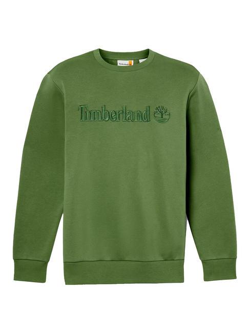 EMBROIDERY TONAL Sudadera con cuello redondo negro/verde bosque - Sudaderas