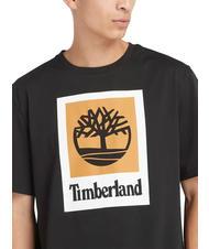 TIMBERLAND STACK LOGO Camiseta de algod&oacute;n NEGRO - camiseta - 3