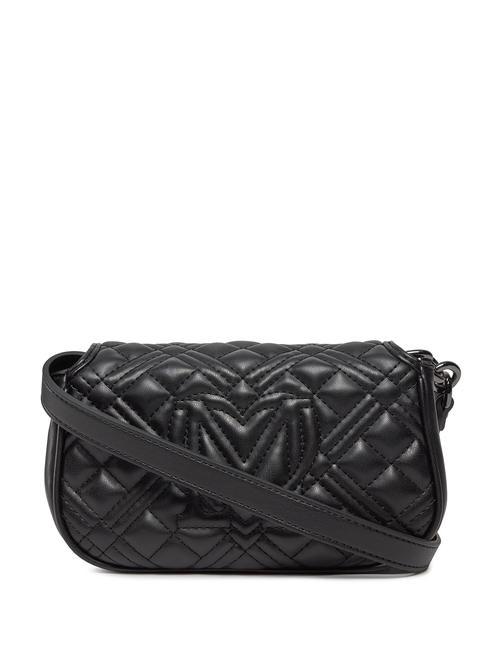 QUILTED TAB  Mini bolso de hombro negro - Bolsos Mujer
