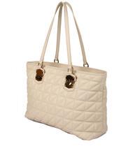 LOVE MOSCHINO CLICK HEART Bolsa de la compra manteca - Bolsos Mujer - 3