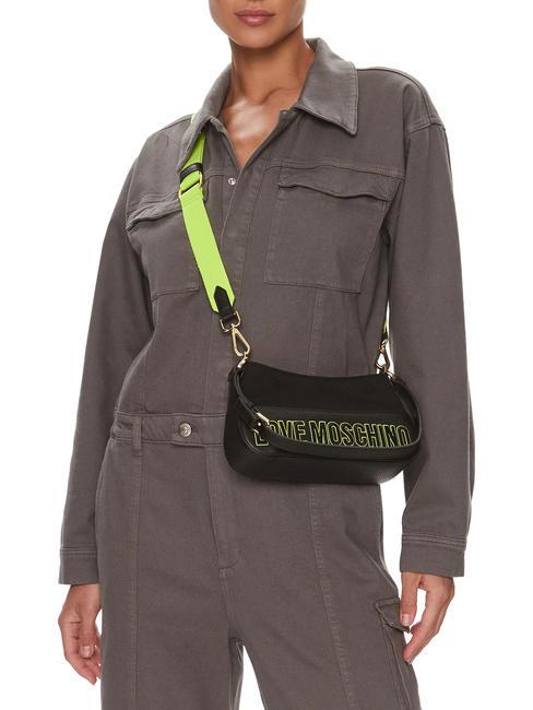 FREE TIME  Bolso de hombro, con bandolera negro - Bolsos Mujer