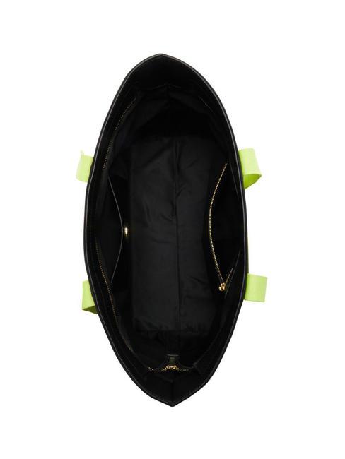 FREE TIME  Comprador de lona negro - Bolsos Mujer