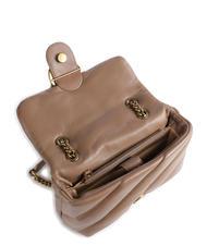 PINKO MINI LOVE BAG Bolsa de napa galleta de jengibre-oro antiguo - Bolsos Mujer - 4