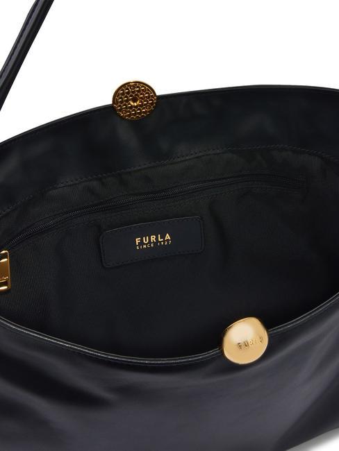 SFERA SOFT Bolso bandolera de piel negro - Bolsos Mujer