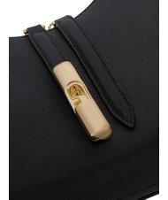 FURLA GOCCIA Bolso bandolera de piel martillada negro - Bolsos Mujer - 3