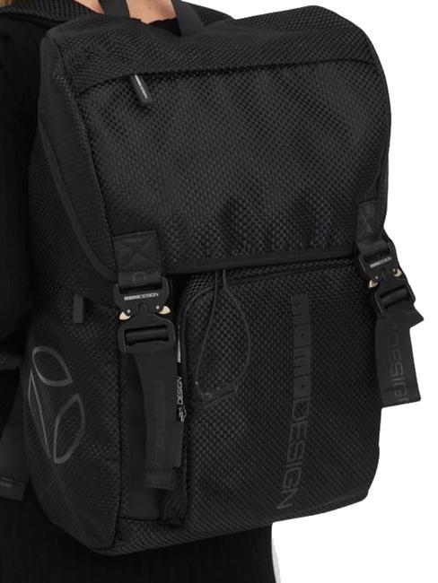 ECO CARBON URBAN Mochila de poli&eacute;ster reciclado negrologonegro - Mochilas Escuela & Tiempo Libre