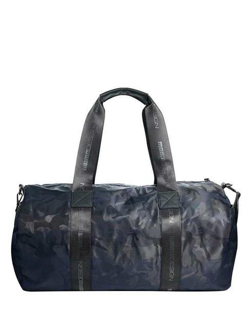 EASY Bolso de lona con bandolera azul/camuflaje - Bolsas de viaje