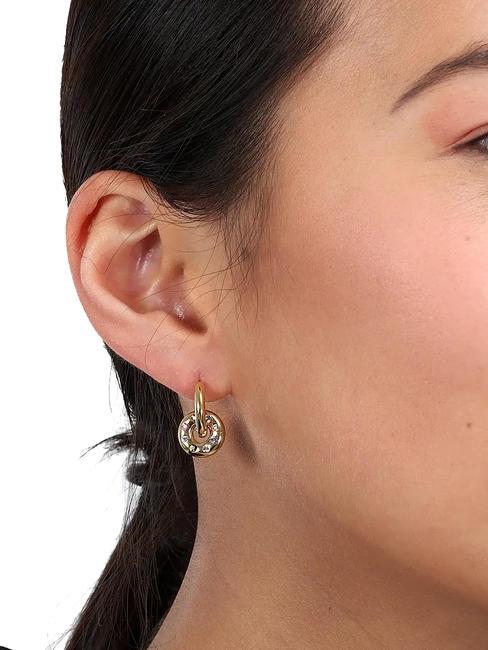 BAGLIORI Pendientes de cristal de colores oro - Pendientes