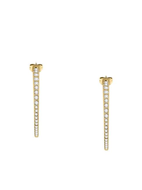 POETICA Pendientes semicirculares con cristales oro - Pendientes