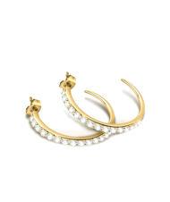 MORELLATO POETICA Pendientes semicirculares con cristales SILVER - Pendientes - 5