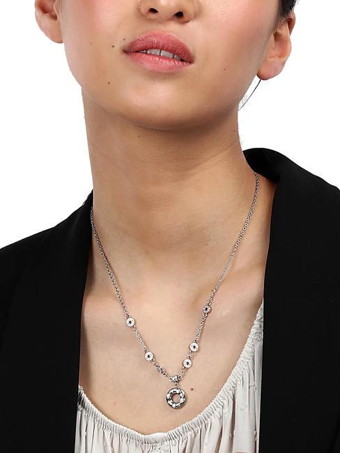 BAGLIORI Collar de cristal blanco SILVER - Collares