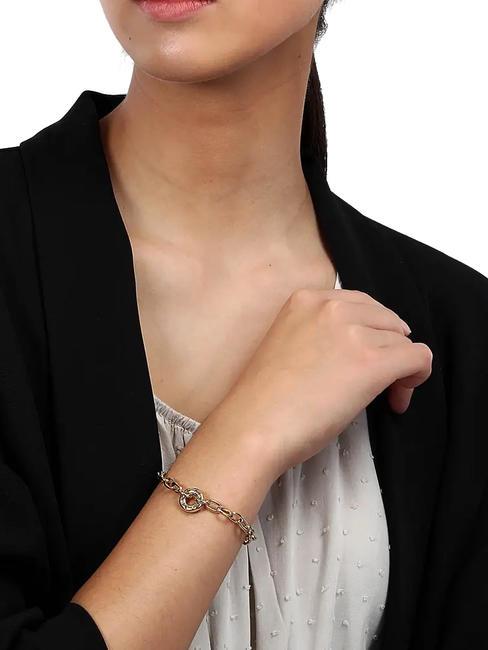 BAGLIORI Pulsera con cristales de colores oro - Pulseras