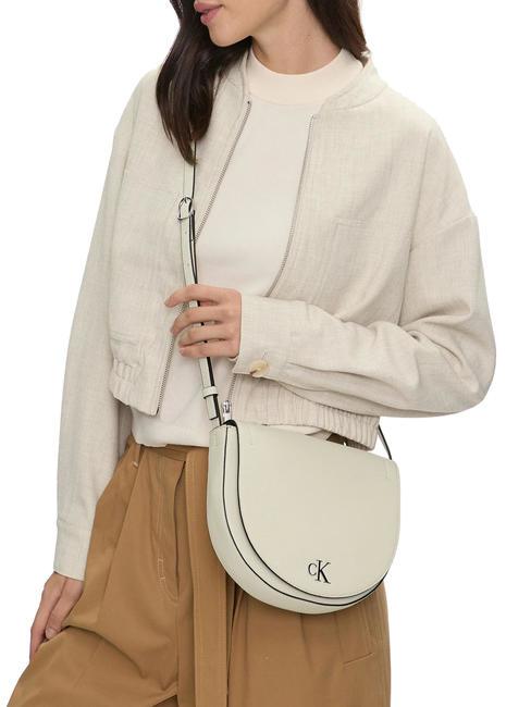 CK JEANS MINIMAL MONOGRAM Mini bolso de hombro abedul - Bolsos Mujer