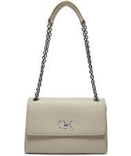 CALVIN KLEIN RE-LOCK  Bolso de hombro/bandolera mañana gris - Bolsos Mujer - 3