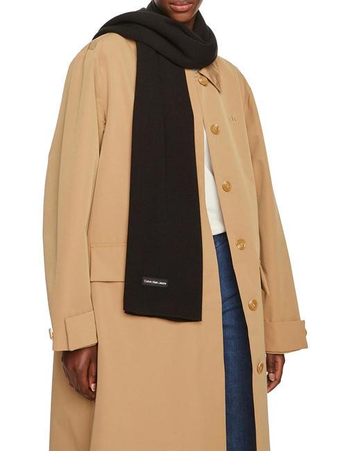 CK JEANS INST PATCH  Bufanda pvh negro - Bufandas