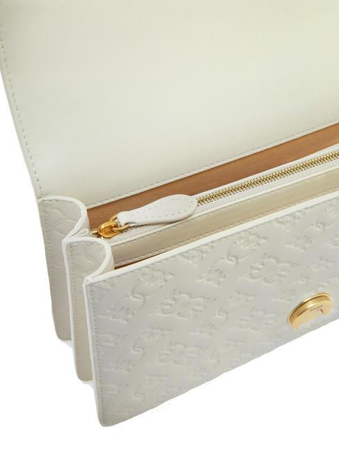 LOVE ONE CLASSIC Bolso de hombro/bandolera blanco seda-oro antiguo - Bolsos Mujer