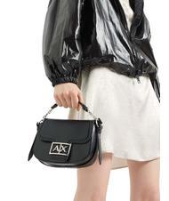 ARMANI EXCHANGE A|X BUCKLE Bolso mini redondo con bandolera negro - Bolsos Mujer - 5