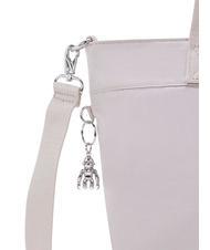 KIPLING COLISSA S Bolso tote con bandolera plata brillante - Bolsos Mujer - 4