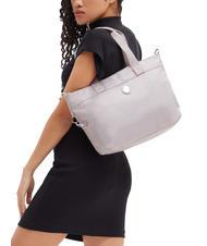 KIPLING COLISSA S Bolso tote con bandolera plata brillante - Bolsos Mujer - 6