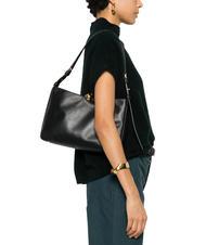 FURLA SFERA SOFT  Bolso bandolera de piel negro - Bolsos Mujer - 5