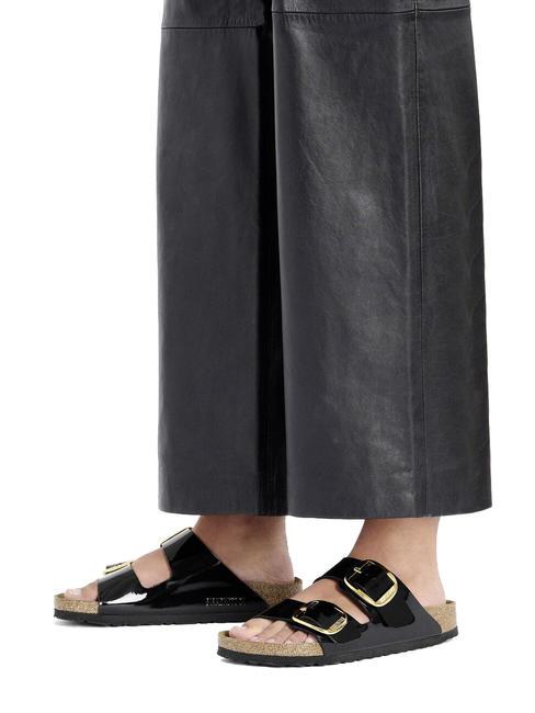 ARIZONA BIG BUCKLE Zapatilla de charol negro - Zapatos Mujer